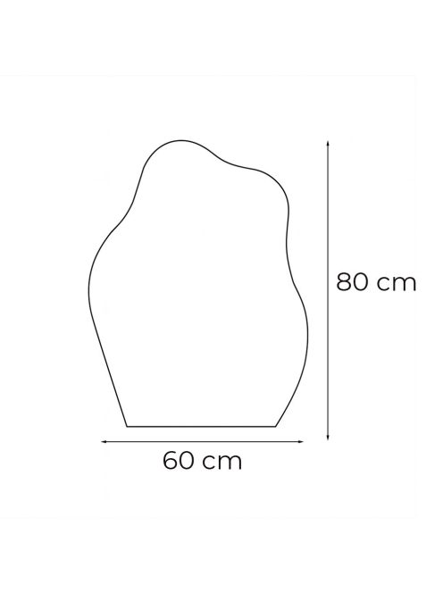 Wave 60 tükör led világítással