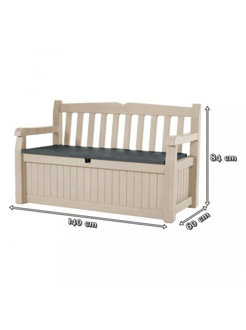 Eden Garden Bench pad és tároló