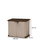 Store in out max műanyag kerti tároló bézs-barna