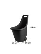 Easy go breeze műanyag kerti talicska 50 l