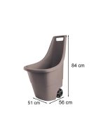 Easy go breeze műanyag kerti talicska 50 l