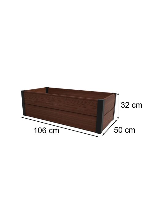 Maple magasított virágágyás