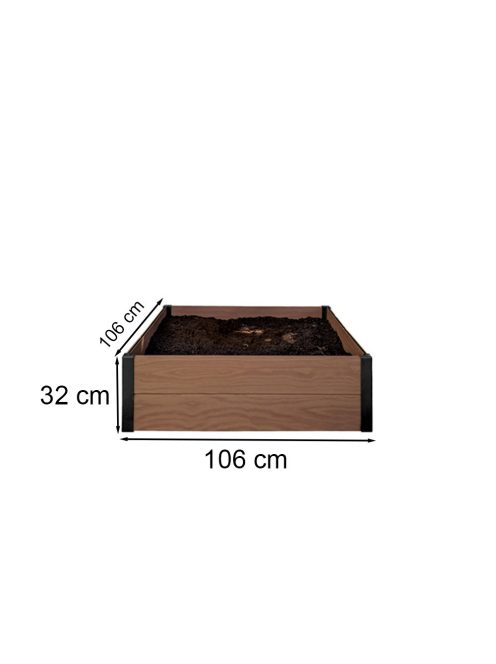 Maple szögletes virágágyás
