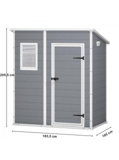 Manor 6x6 műanyag kerti ház