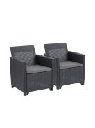 Claire duo műrattan kerti fotel