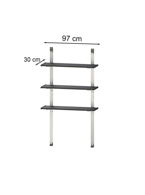 Shelving Kit fém állvány 3 polcos 100 cm