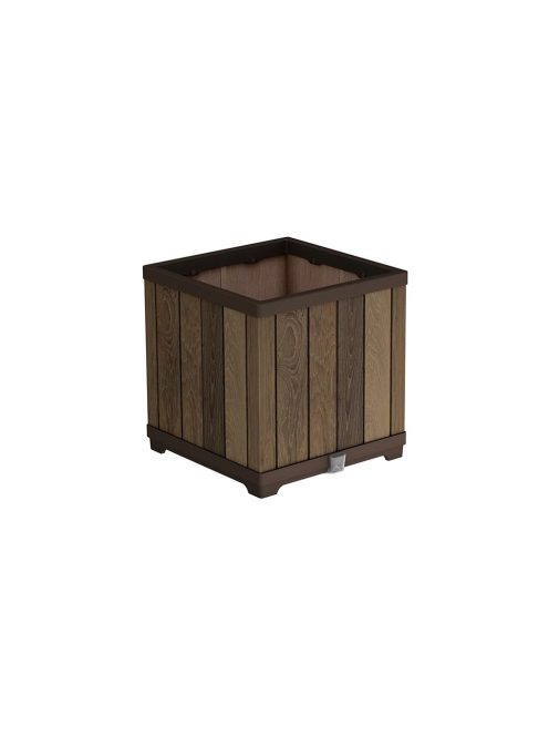 Deco szögletes műanyag virágláda 61 L