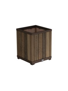 Deco szögletes magasított műanyag virágláda 74 L