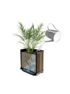 Deco szögletes magasított műanyag virágláda 74 L