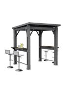 Kerti grill pavilon, pulttal, tetővel