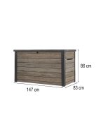 Decocoat műanyag kerti láda 870 L