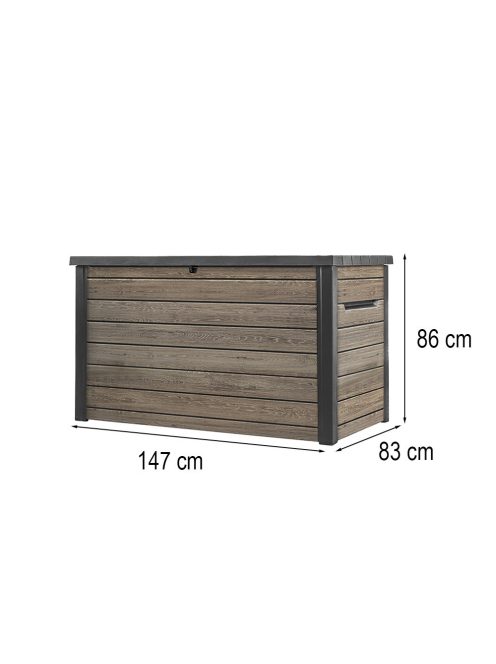 Decocoat műanyag kerti láda 870 L