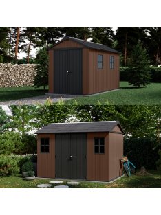 Newton Plus wide 11 x 7,5 műanyag kerti ház barna