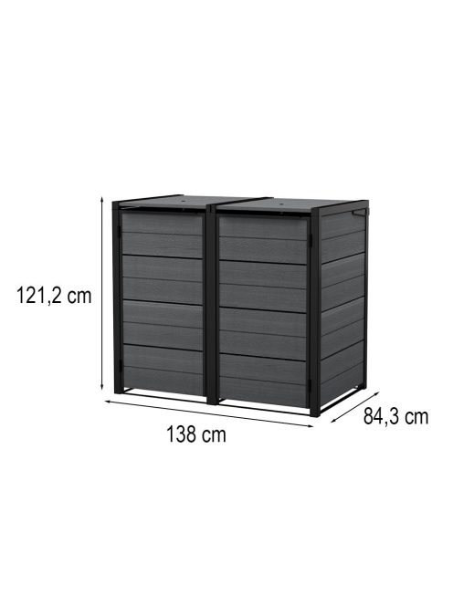 Hide away kültéri szemetes tároló 240 l