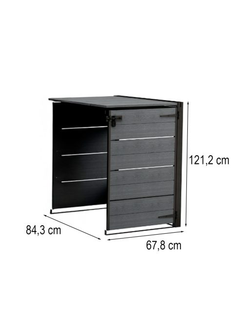 Hide away kültéri szemetes tároló - kiegészító elem 240 L