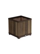 Deco szögletes műanyag virágláda 61 l