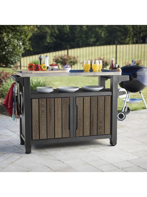 Decocoat unity műanyag xl kerti grill asztal 207l