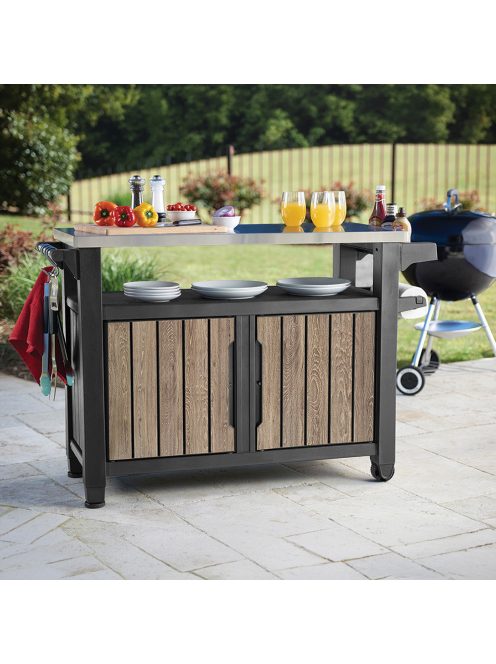 Decocoat unity műanyag xl kerti grill asztal 207l