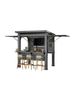 Bar-b-q gazebo műanyag kerti pavilon