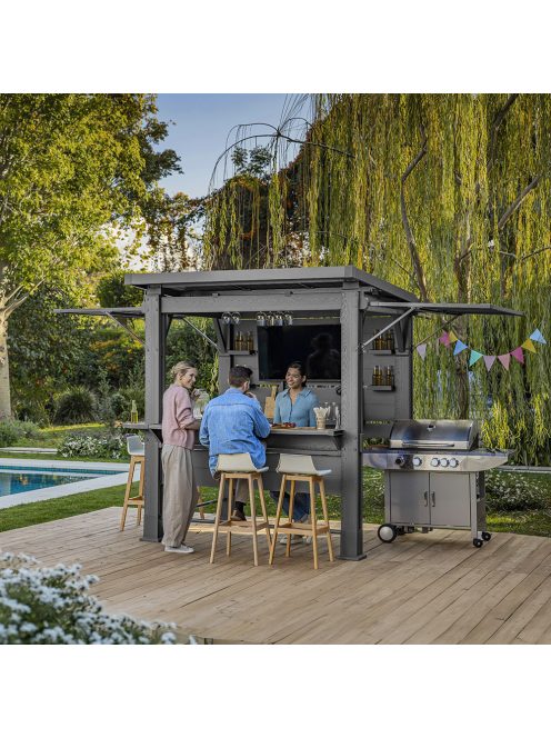 Bar-b-q gazebo műanyag kerti pavilon