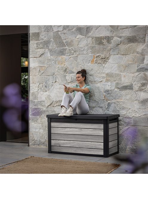 Decocoat műanyag kerti lád 380 l