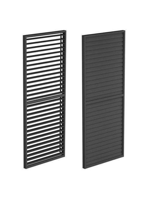 LUXE Lamellás oldalpanel (R) 90x218cm 3 m-ig antracit