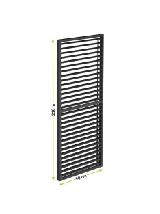 LUXE Lamellás oldalpanel (R) 90x218cm 3 m-ig antracit