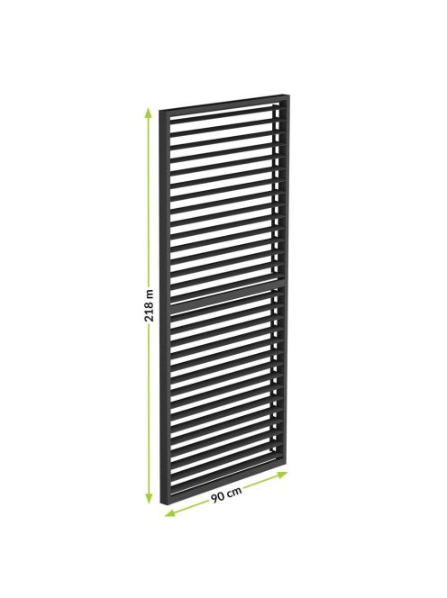 LUXE Lamellás oldalpanel (R) 90x218cm 3 m-ig antracit