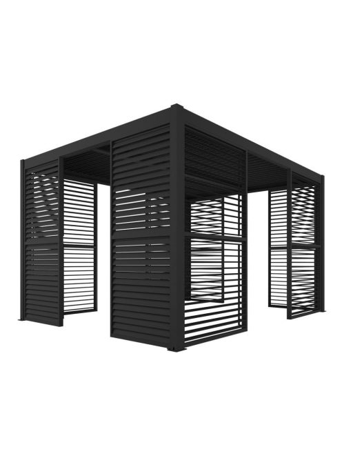 LUXE Lamellás oldalpanel (R) 90x218cm 3 m-ig antracit