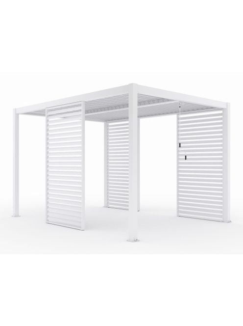 LUXE Lamellás oldalpanel (R) 123x218cm 4 m-ig fehér