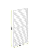 LUXE Lamellás oldalpanel (R) 123x218cm 4 m-ig fehér