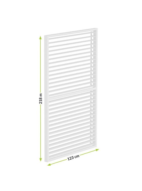 LUXE Lamellás oldalpanel (R) 123x218cm 4 m-ig fehér