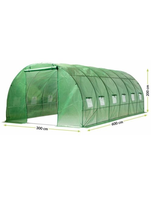 Fólia melegház 3x6x2 m (váz+fólia)