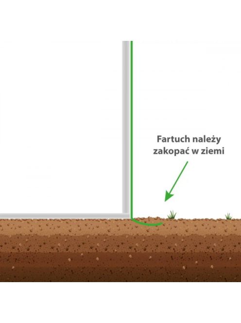 Fólia melegház 3x6x2 m (váz+fólia)