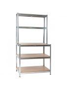 Nagy teherbírású polc G 100x30/60x180 cm 150 kg