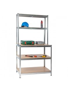 Nagy teherbírású polc G 100x30/60x180 cm 150 kg