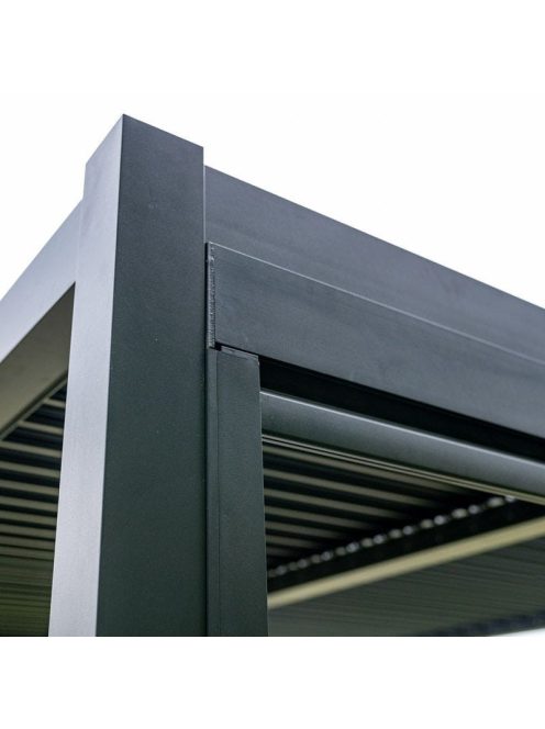 LUXE pergola 5,8x3m antracit LED világítással