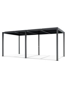 LUXE pergola 5,8x4m antracit LED világítással
