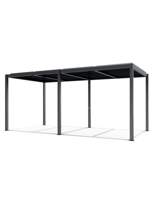 LUXE pergola 5,8x4m antracit LED világítással