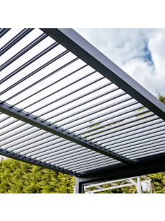 LUXE pergola 5,8x4m antracit LED világítással