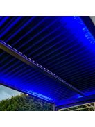 LUXE pergola 5,8x4m antracit LED világítással