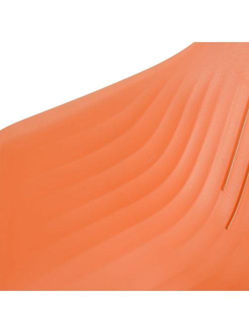 Ballena műanyag kerti szék fém lábbal, narancssárga