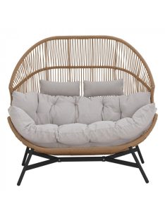 HOLAND rattan dupla kosárfotel bézs