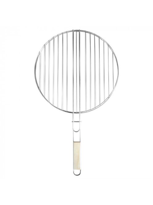 Kerek grillrács fa fogantyúval 40 cm
