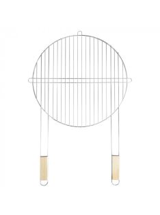 Kerek grillrács fa fogantyúval 51 cm