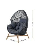 Holand rattan kosárfotel
