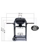 MIR270 szenes grill fedéllel