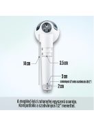 POSEION BT100® Prémium koreai revitalizáló zuhanyfej vízszűrővel, mágneses-ionizáló technológiával, szürke