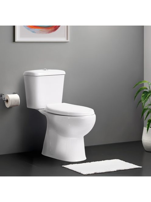 Cleano monoblokkos WC alsó kifolyással ülőkével
