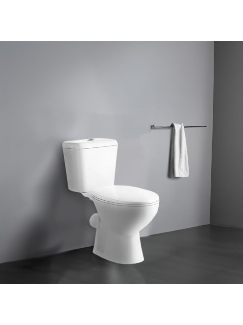 Cleano monoblokkos WC hátsó kifolyással ülőkével